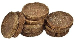 Pure Cow Dung Cake, Color : Brown