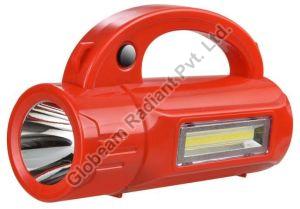 Red ‎Corded Electric Battery Globeam Josh Kisan Torch, For Lighting, Flashlight Type : LED