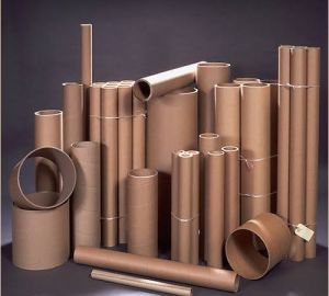 Plain Matte Finish Round Paper Core Tube, Color : Brown