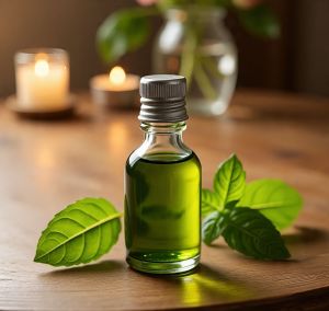 Organic Natural Tulsi Ayurvedic Oil, Packaging Type : Glass Bottle