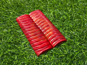 Bone S.f International Dyed Red Impala Jigged Scales, Shape : Radius