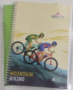 Plain Printed A4 Spiral Ruled Notebook 190 Pages for Office, School