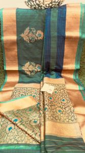 ladies tussar silk banarasi saree ladies tussar silk banarasi saree