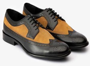 Black and Brown Premium Leather Derby Shoes