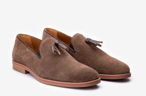 Brown Handcrafted Premium Leather Loafer Shoes