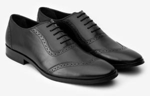 Handmade Black Premium Leather Lace Up Shoes