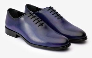 Mens Premium Blue Leather Formal Shoes