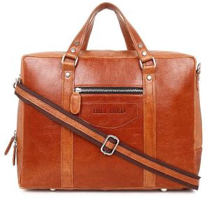 Premium Tan Handcrafted Leather Laptop Bag