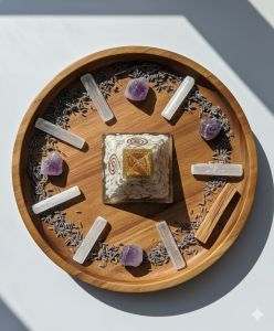 Stress Relief Calmnes Sleep Aid Howlite Orgonite Pyramid