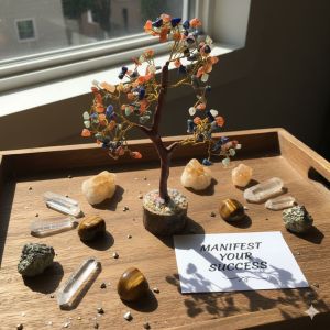 150 Beads Focus multi-gemstone Career Growth Crystal Tree