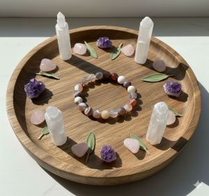 Natural Botswana Agate Beaded Bracelet