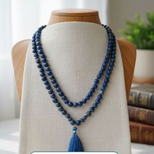 Third Eye Spiritual Natural Lapis Lazuli 108 Beads Japa Mala