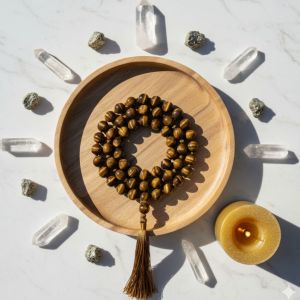 Wholesale Natural Tiger Eye 108 Beads Japa Mala | Prosperity, Courage, Focus &AMP;AMP; Solar Plexus Meditati
