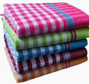 Checked Cotton Towel