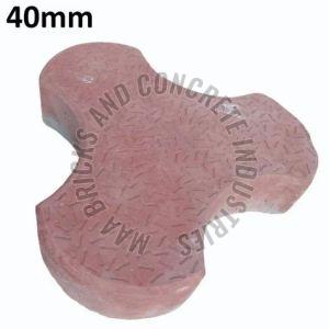 40mm Red Concrete Cosmic Paver Blocks for Outdoor Flooring