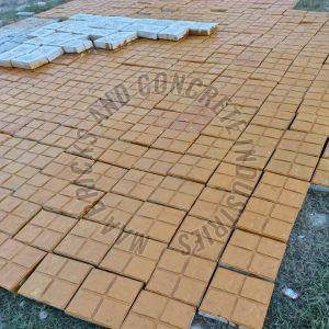 70mm Yellow Square Cement Paver Block, Dimension : 1x1 Feet