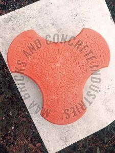 80mm Orange Concrete Cosmic Paver Block for Landscaping Outdoor Flooring