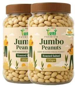 Turf Fresh Jumbo Roasted Salted Peanuts – Export Quality  ( 150g X 2 Pack )