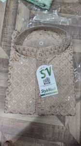 mens chicken embroidery kurta