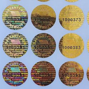 Printed Vinyl Hologram Stickers, Certification : ISO 9001:2008
