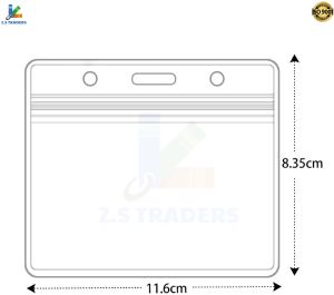 PVC Transparent Waterproof Plastic Id Card Holder