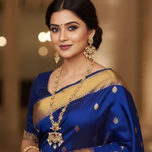 Matte Gold Polish Full Stones Kemp Jewelry Fancy Design Party Wear Stylish Kemp Necklace Set