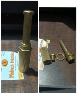 Golden Round Brass Plug, Connection Type : Threaded