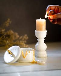 Marble Candle Holders