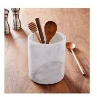 Marble Cutlery Holder, Color : White
