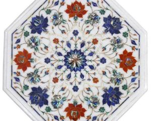 Marble Inlay Table Tops, Shape : Round, Square, Rectangular