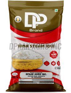Soft 26kg Sona Steam Rice, Color : White for Cooking