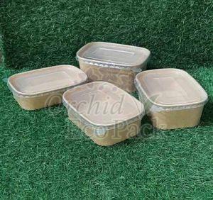 500ml Kraft Paper Carnival Box, Color : Brown
