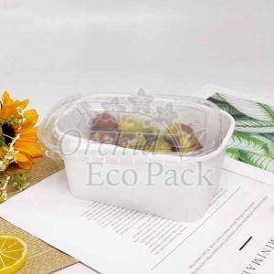 750ml White Paper Carnival Food Box, Shape : Rectangular