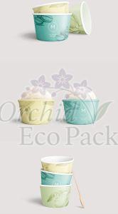 Paper Ice Cream Cups, Color : Multi