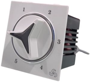 Polished Metal 5 Step Star Fan Regulator, Voltage : 220 V