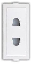 6 AMP. 2 Pin Euro Shutter Socket