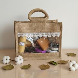 Jute Windows Gift Bag