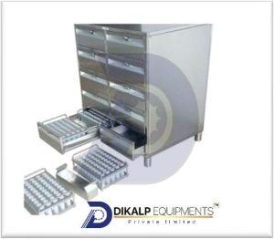 Metal Polished Dies Punches Storage Cabinet, Color : Gray