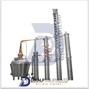Polished Stainless Steel Multi-Column Distillation System