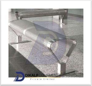 Smooth Finish Stainless Steel 316 Railway Bench, Color : Silver