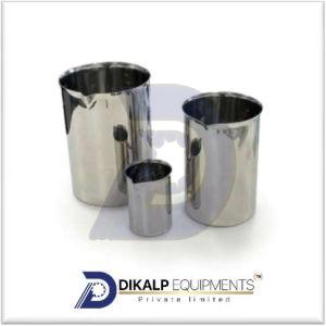 Stainless Steel Beaker, Color : Silver for Laboratory Experiments