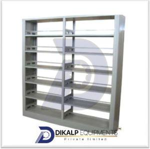 Stainless Steel Bookshelf, Color : Silver