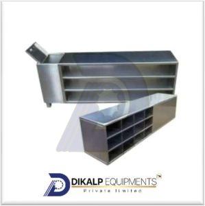 Polished Stainless Steel Cross Over Bench, Color : Silver