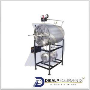 Stainless Steel Horizontal Autoclave, Color : Silver