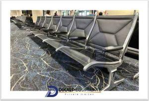 Stainless Steel Multi-Seater Waiting Chair, Color : Silver