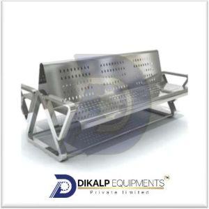 Stainless Steel Double Sided Benches, Color : Silver