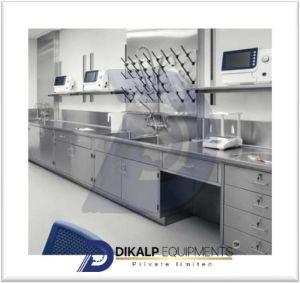 Polished Stainless Steel Laboratory Cabinet, Color : Silver