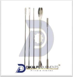 Stainless Steel Laboratory Spoon and Spatulas, Color : Silver