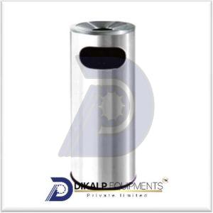 Stainless Steel Spit Dustbin, Color : Silver