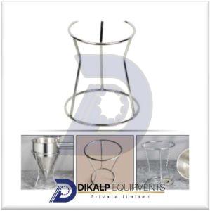 Stainless Steel Stable Funnel Stand, Color : Silver